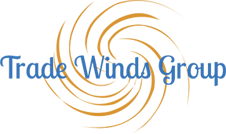 A blue and yellow logo for the outside winds group.